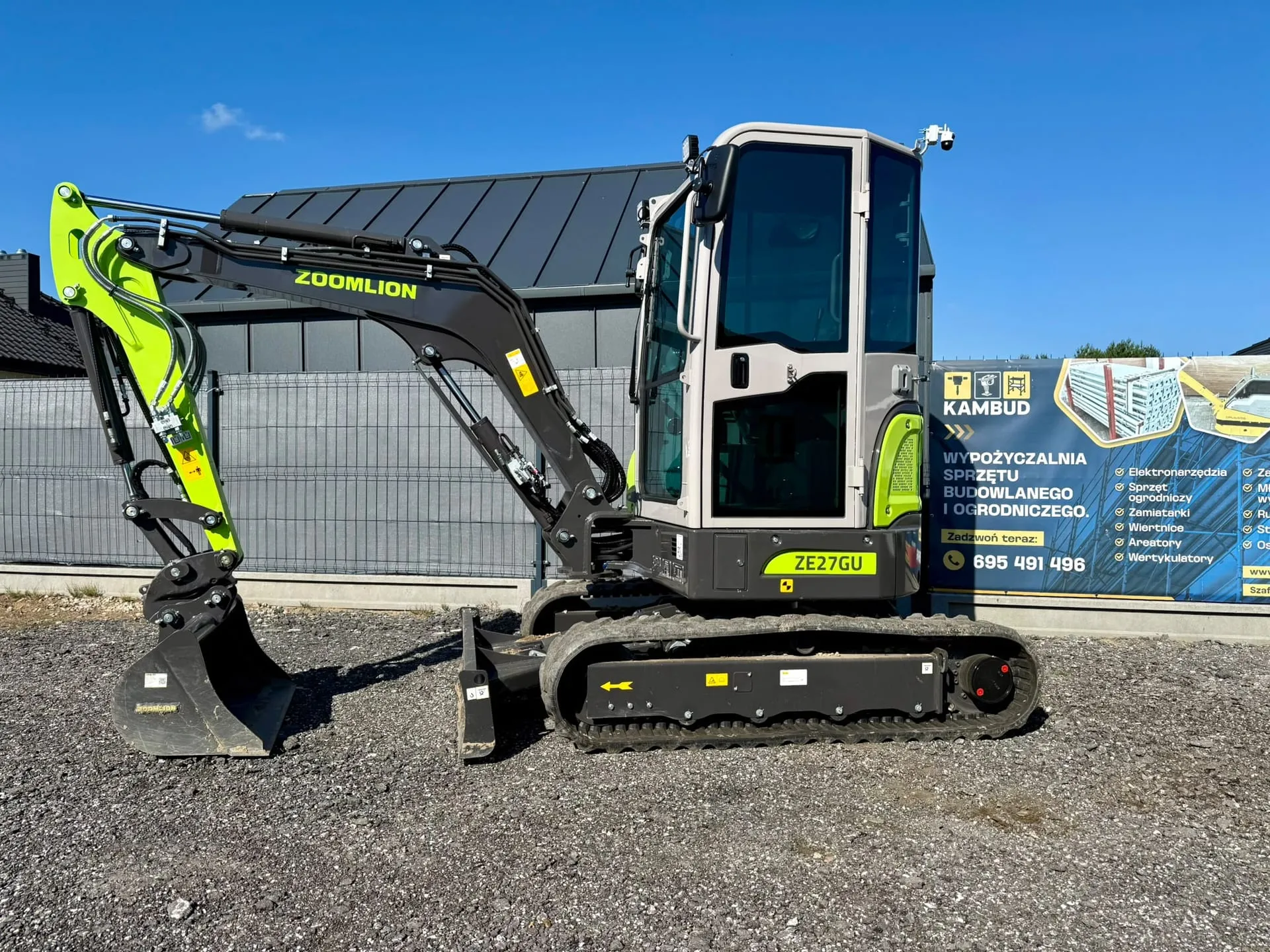 Minikoparka Zoomlion ZE27GU 2,7 t firmy KAMBUD